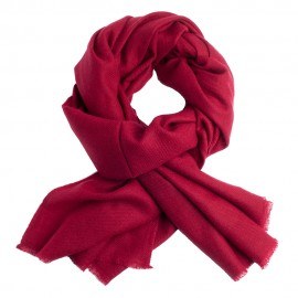 Wijnrode keper geweven pashmina-sjaal