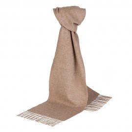 Beige sjaal in lamswol