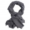 Donkergrijze diamant geweven pashmina-omslagdoek
