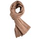 Beige gebreide kasjmier-sjaal