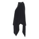 Zwarte poncho in gebreid kasjmier – afbeelding 2