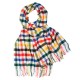 Oversized sjaal in meerkleurige ruiten