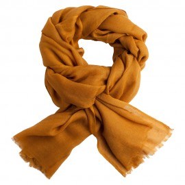 Donkere gouden pashmina-omslagdoek in diamant patroon