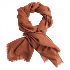 Kastanjebruine diamant geweven pashmina-omslagdoek