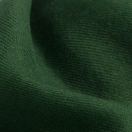 Legergroene pashmina-omslagdoek in dubbeldraads kasjmier