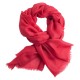 Veenbesrode pashmina-omslagdoek in dubbeldraads keper