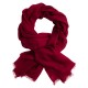 Bordeauxrode pashmina-omslagdoek in dubbeldraads kasjmier