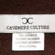Zwartbruine keper geweven pashmina-sjaal – afbeelding 3