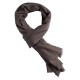 Muisgrijze pashmina-sjaal in kasjmier