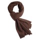 Zwartbruine keper geweven pashmina-sjaal