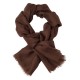 Zwartbruine dubbeldraads keper pashmina-omslagdoek