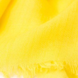 Gele dubbeldraads keper pashmina-sjaal