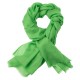 Grasgroene dubbeldraads keper pashmina-omslagdoek