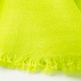 Limoengroene dubbeldraads keper pashmina-sjaal