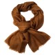 Kastanjebruine dubbeldraads keper pashmina-omslagdoek