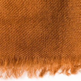 Kastanjebruine dubbeldraads keper pashmina-omslagdoek