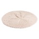 Beige baret met vlamdraden in kasjmier-breigoed