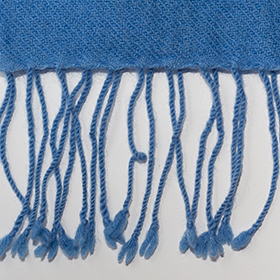 pashmina sjaal met gedraaide franjes